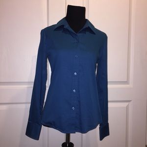 Antonio Melani Teal Botton Up